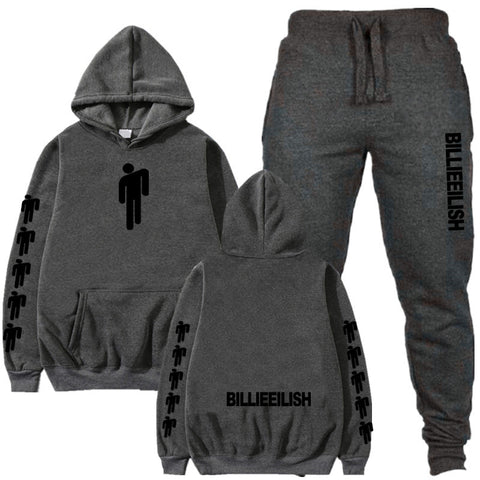 Image of 2019 Billie Eilish Autumn Winter Tracksuit Women Men Sweatshirts Casual Suit Women Clothing Suit Jogging Pant Sporting Suit