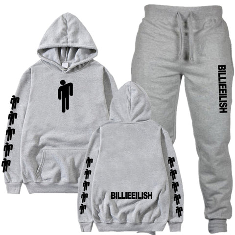 Image of 2019 Billie Eilish Autumn Winter Tracksuit Women Men Sweatshirts Casual Suit Women Clothing Suit Jogging Pant Sporting Suit