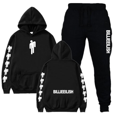 Image of 2019 Billie Eilish Autumn Winter Tracksuit Women Men Sweatshirts Casual Suit Women Clothing Suit Jogging Pant Sporting Suit