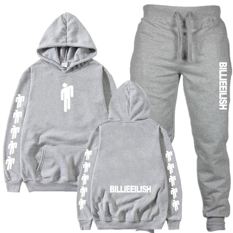 Image of 2019 Billie Eilish Autumn Winter Tracksuit Women Men Sweatshirts Casual Suit Women Clothing Suit Jogging Pant Sporting Suit
