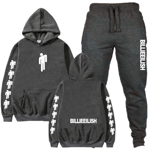 Image of 2019 Billie Eilish Autumn Winter Tracksuit Women Men Sweatshirts Casual Suit Women Clothing Suit Jogging Pant Sporting Suit
