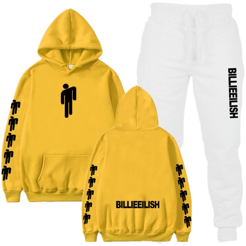 Image of 2019 Billie Eilish Autumn Winter Tracksuit Women Men Sweatshirts Casual Suit Women Clothing Suit Jogging Pant Sporting Suit