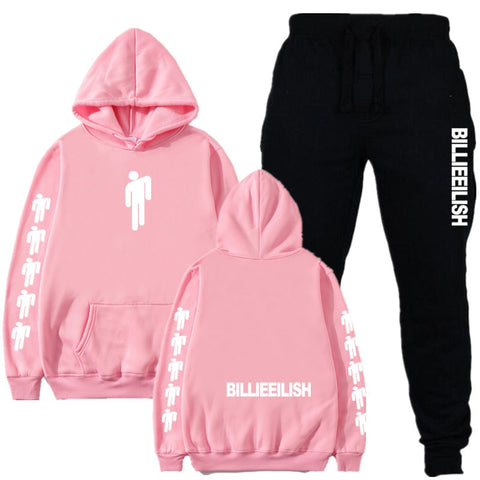 Image of 2019 Billie Eilish Autumn Winter Tracksuit Women Men Sweatshirts Casual Suit Women Clothing Suit Jogging Pant Sporting Suit